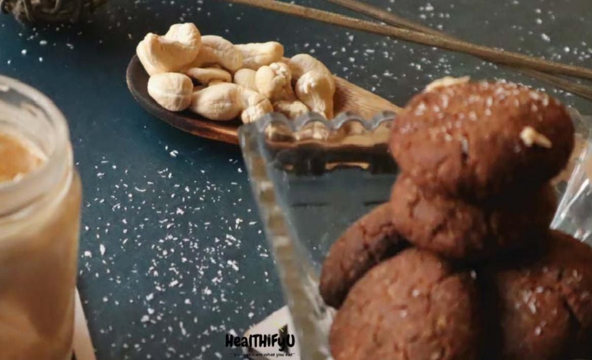 Vegan finger millet (ragi) cookies
