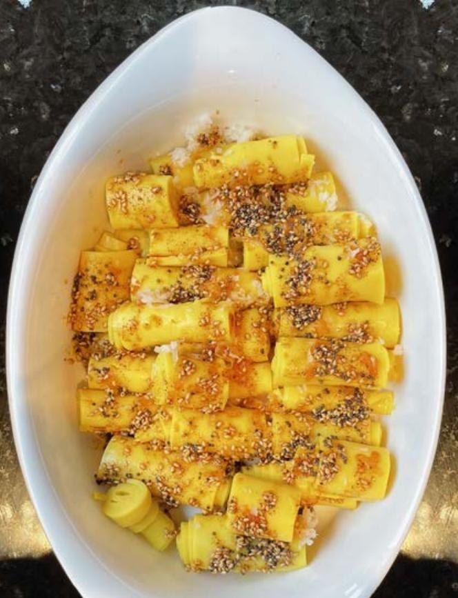 Vegan Khandvi